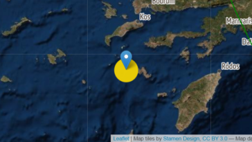 Σεισμική δόνηση 4.1 Ρίχτερ, 14 χιλιόμετρα νότια της Νισύρου