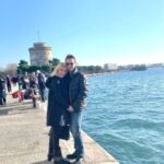 Ελένη Μενεγάκη: Ο σύζυγός της Μάκης Παντζόπουλος με φόντο τον Θερμαϊκό!